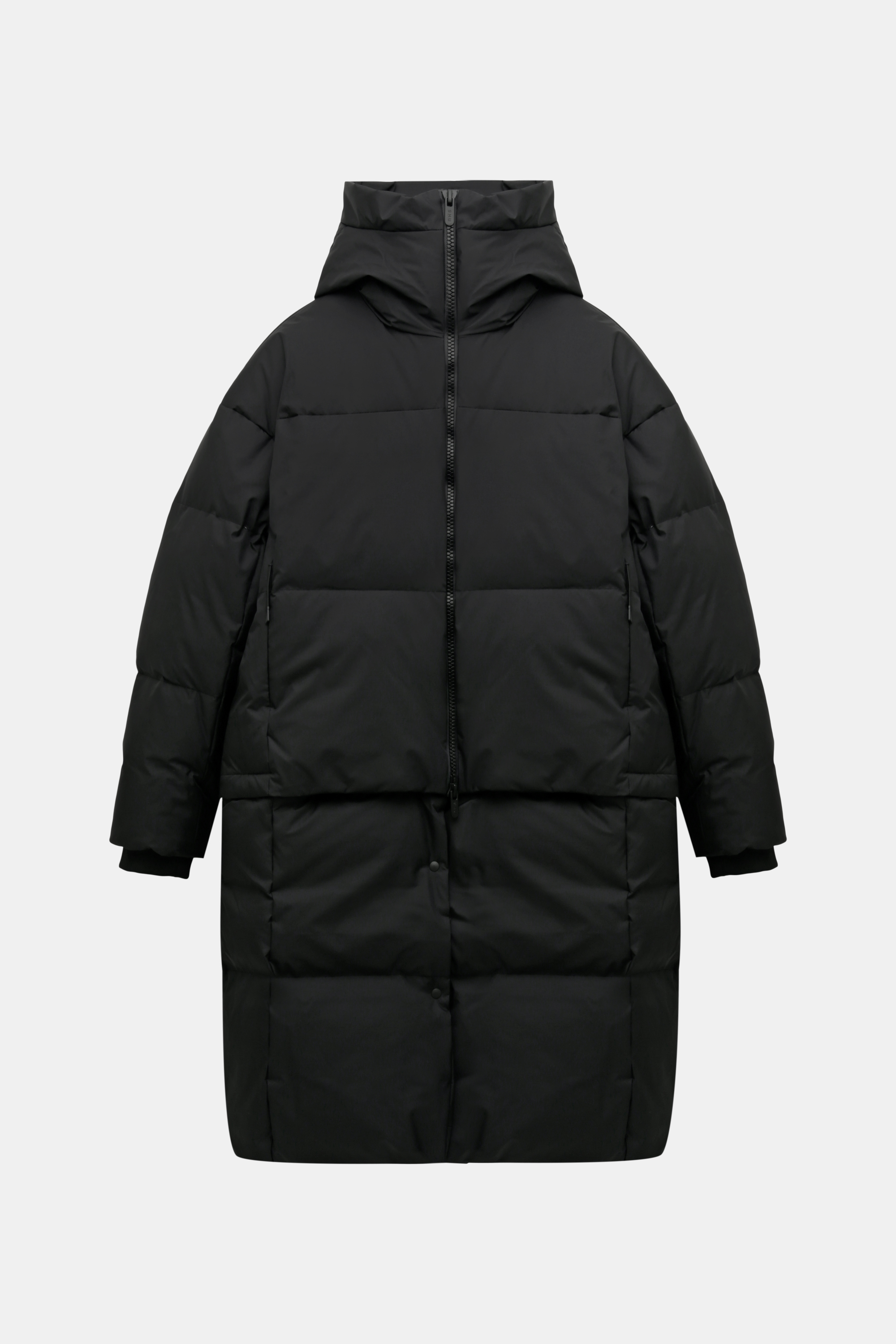 Пуховик-трансформер чёрный