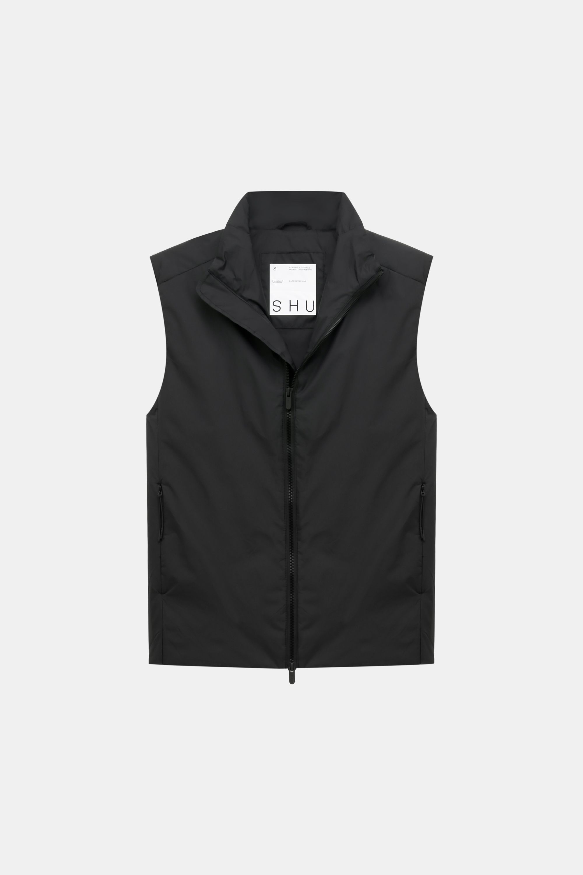Sleeveless black vest store