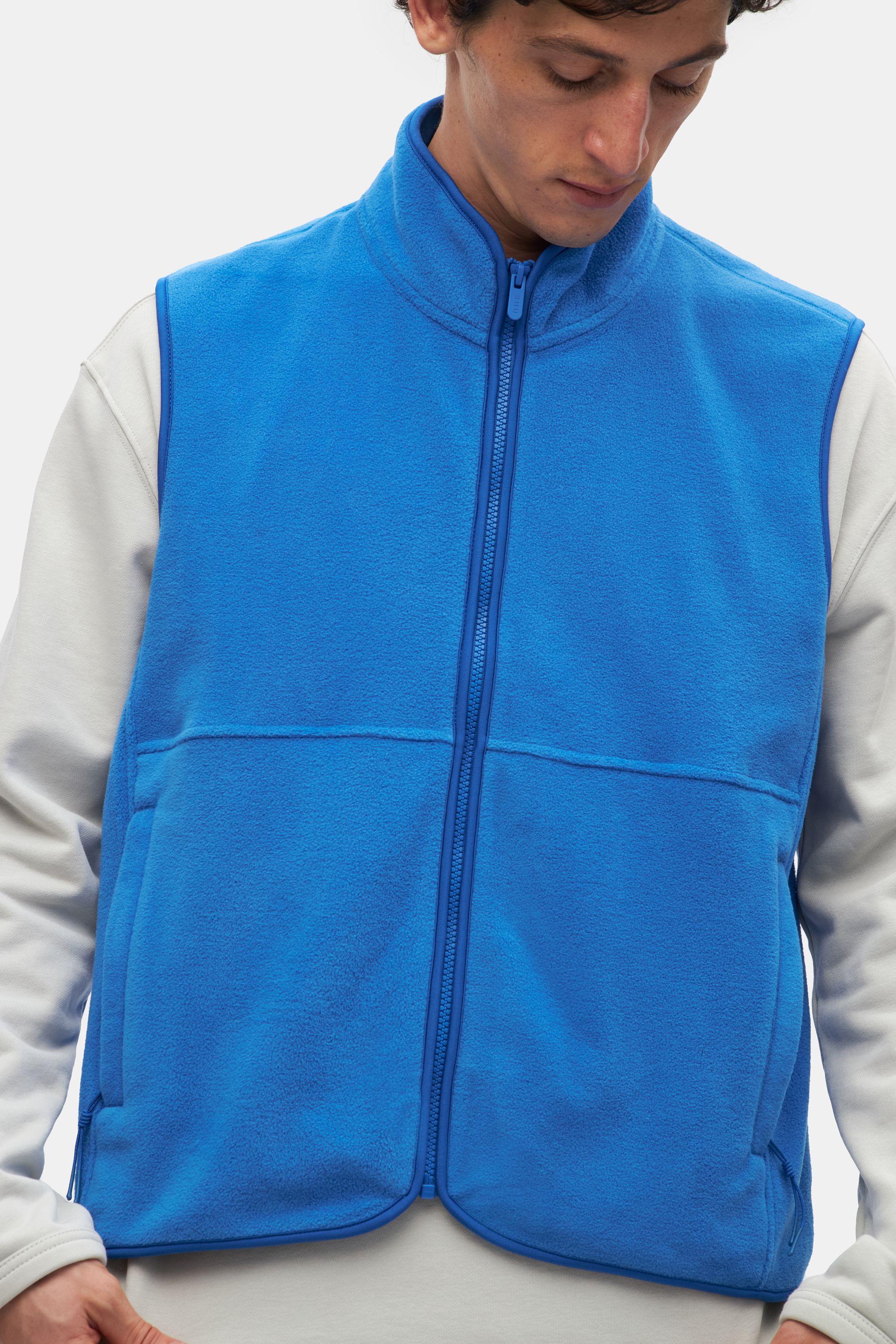 Sleeveless fleece jacket sales