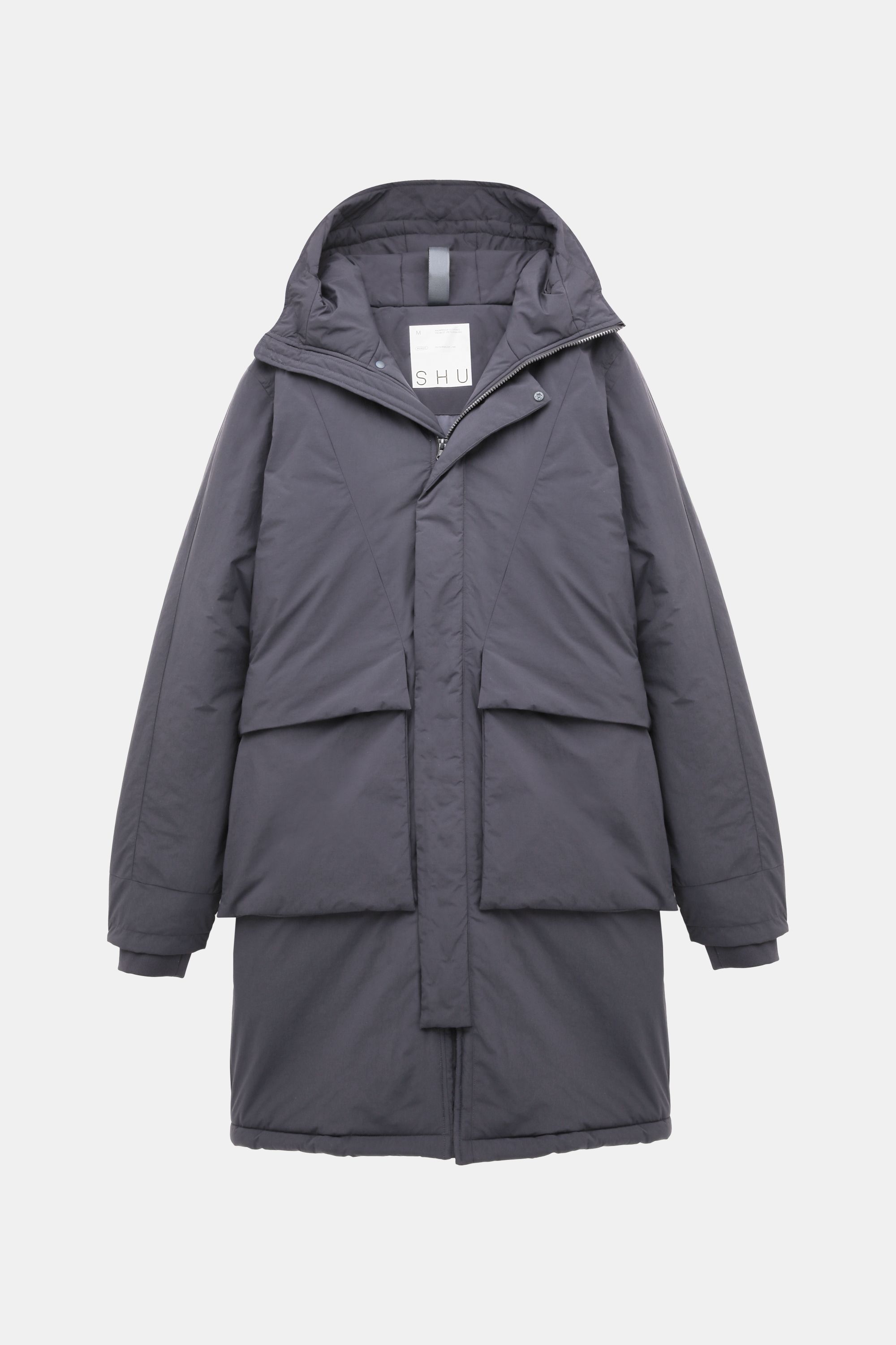 dark grey parka